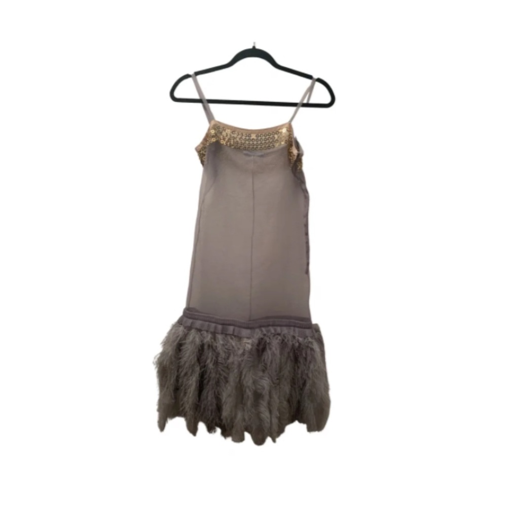 PRADA FEATHER SLIP DRESS